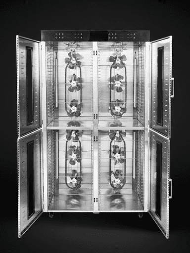 Quritgich-degidratatori Uskunalar.uz US-96, sabzavot, meva va go‘sht uchun mo‘ljallangan.