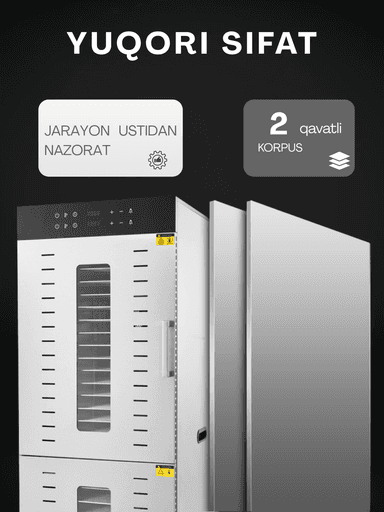 Sabzavot va mevalar uchun quritgich / meva, sabzavot va pastilalar uchun degidrator Uskunalar.uz US-32