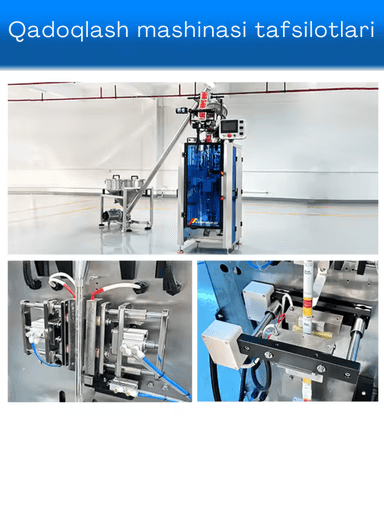 Avtomatik Stick-Paket Kukun Qadoqlash Uskunasi UST-120U | Kofe, Shakar, Tuz, Dori kukunlari, Vitamin, Energetik va Ziravorlar uchun