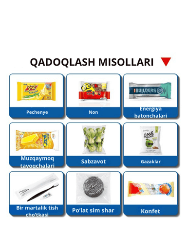 Gorizontal Yostiqchali Qadoqlovchi – Katta O‘lchamli Pechene va Shokolad Uchun Flow Pack