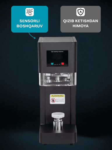 Alyuminiy bankalar va plastik butilkalarni yopish va germetik yopishtirish uskunasi