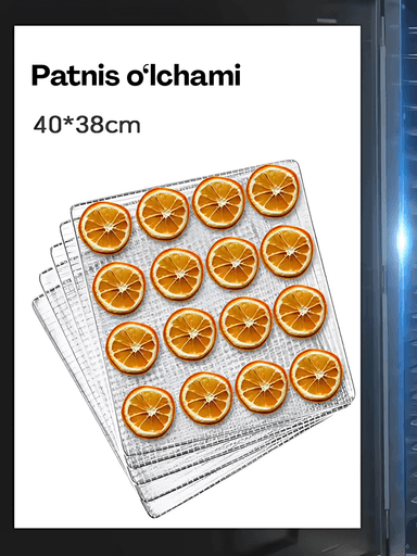 Sabzavot va mevalar uchun quritgich / meva, sabzavot va pastilalar uchun degidrator Uskunalar.uz US-40