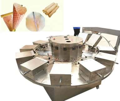 Muzqaymoq uchun vafli tayyorlash uskunasi 25 kg / soat