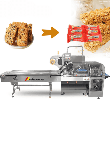 Avtomatik Gorizontal Qadoqlash Mashinasi US-US45 | Shokolad, Vafli, Non Mahsulotlari uchun High-Speed Pillow Packaging Machine