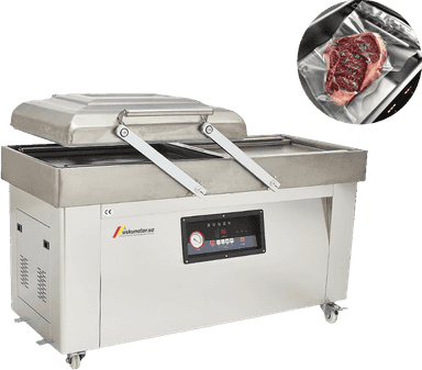 US-DZ(Q)400-2S  40 mm chuqurlikdagi ikki kamerali vakuumli qadoqlash uskunasi (nerjavika 201)