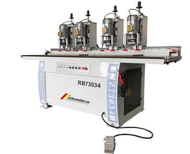 Yog'ochga oshiq-moshiq uchun teshik ochib beruvchi to'rt boshli uskuna US-RB-73034