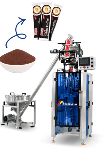 Avtomatik Stick-Paket Kukun Qadoqlash Uskunasi UST-120U | Kofe, Shakar, Tuz, Dori kukunlari, Vitamin, Energetik va Ziravorlar uchun