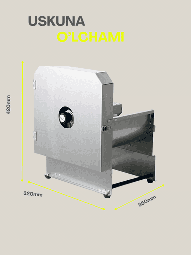 Elektr tilimlash mashinasi, slyayser, meva va muzlatilgan go‘shtni tilimlash uchun