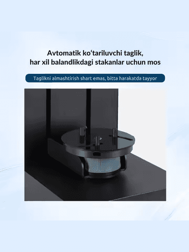 Alyuminiy bankalarni qopqoq bilan yopish va plastik butilkalarni muhrlash uchun moslam