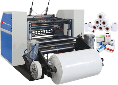 Automatic thermal paper slitting and rewinding machine US-900-FQ