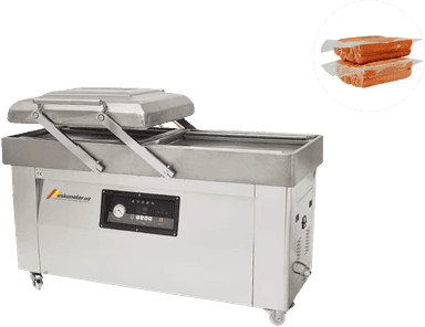 US-DZ(Q)600-2S  ikki nasosli, ikki kamerali vakuumli qadoqlash uskunasi (nerjavika 201)