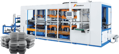 To'liq avtomatik bir martalik konteynerlar ishlab chiqarish uskunasi US-DH520-3