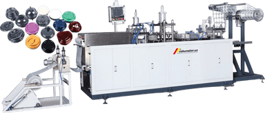 Bir martalik konteynerlar uchun qopqoq ishlab chiqarish uskunasi US-DH520