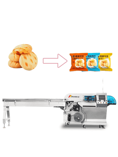 Horizontal Pillow Packaging Machine – Flow Pack for Large Biscuits and Chocolate