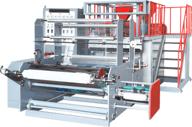 Bir va ikki qavatli polietilen rulonli plyonka ishlab chiqarish uchun ekstruder US-HC-1250