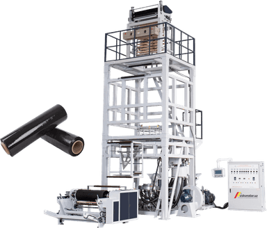 ABA polietilen plyonka ishlab chiqaruvchi ekstruder US-JDDC-45*2-800