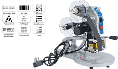 US-GS238 Yaroqlik muddati bosish uchun tasmali ruchnoy printer (maks. bosish kengligi 35mm)