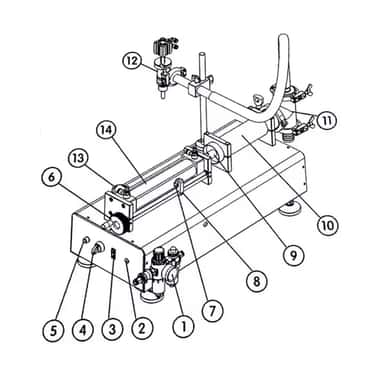 Gorizontal ko'p funktsiyali bitta boshli suyuqlik to'ldirish mashinasi. To'ldirish Imkoniyat: 1000-5000ml.
