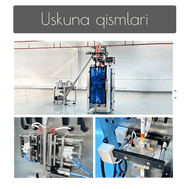 USTB-120QFT Kukun (kakao, kofe, quruq sut) qadoqlash uchun avtomatik vertikal qadoqlash uskunasi | qadoq kengligi: 20-50mm ; uzunligi: 40-170 mm