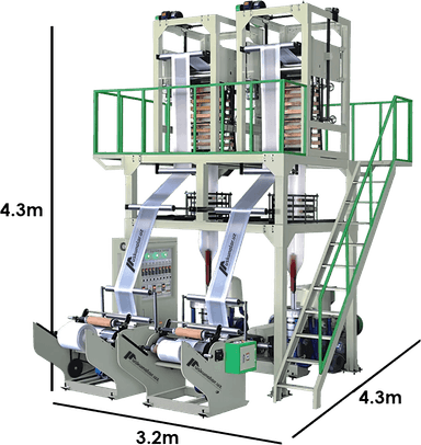 Polyethylene film production machine | maximum film width 600 mm