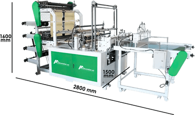 Rulondan donali polietilen paketlar kesib berish uskunasi | maksimal kesish kengligi 600 mm