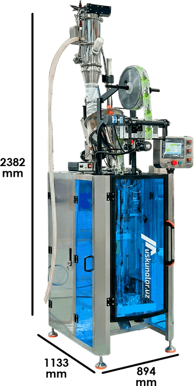 USTB-120QVF Kukun (kakao, kofe, protein) qadoqlash uchun vakuum elevatorli avtomatik uskuna | 5-20 ml