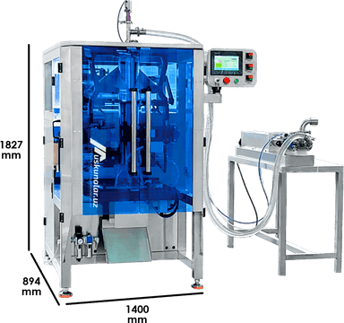 USV-420LQ Avtomatik suyuqlik (yog', ketchup, mayonez) qadoqlash uskunasi | 30-1500 ml