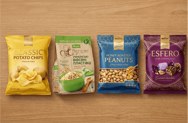 USV-820 Donador mahsulotlar (chips, donlar, sneklar) qadoqlash uskunasi | maks. 6000 ml