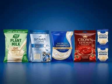 USV-420LQ Avtomatik suyuqlik (yog', ketchup, mayonez) qadoqlash uskunasi | 30-1500 ml