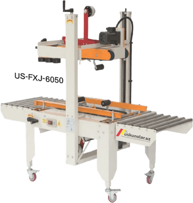 Karton korobka ustki va pastki qismini skotchlovchi uskuna US-FXJ-6050