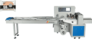 US-GS055-250-S Servomotorli gorizontal qadoqlash uskunasi (plyonka kengligi 250mm)