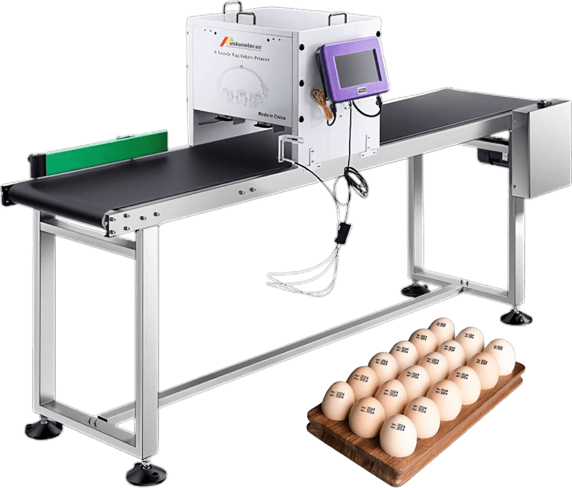 High speed six nozzle egg inkjet printer US-X-6127D
