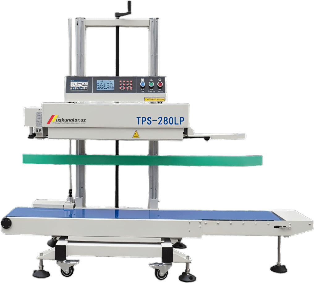 Vertikal standard qadoqlash uskunasi (pechatlash bilan birga) US-TPS-280LP